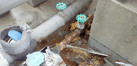 水道管の水漏れ