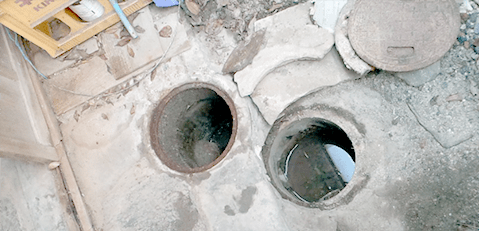 排水枡水漏れ修理